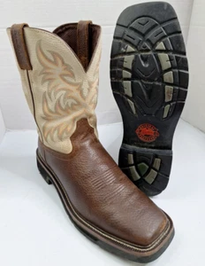 Justin Copper Kettle Marrón Vaquero Western Puntera Cuadrada Botas WK4683 Para Hombres EE. UU. 11 EE - Imagen 1 de 24
