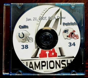 INDIANAPOLIS COLTS DVD 2006 AFC CHAMPIONSHIP GAME - COLTS 38 PATRIOTS 34 MANNING - Picture 1 of 1