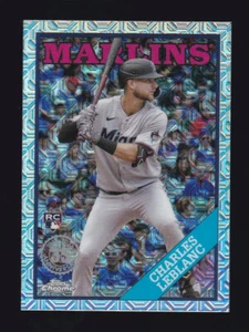 2023 Topps Series 1 #T88C-28 CHARLES LEBLANC RC 1988 Chrome Mojo ROOKIE CARD - Picture 1 of 2
