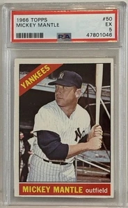 1966 Topps #50 ⚾️🔥Mickey Mantle PSA 5 EX Excellent! HOF! - Picture 1 of 2