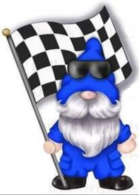 GRAND PRIX (1) GONK CROSS STITCH PATTERN - Image 1 of 2