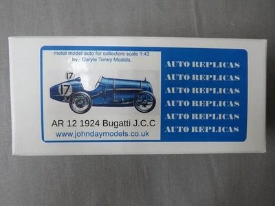 1:43  AUTO REPLICAS   A.R.  12    1924 BUGATTI J.C.C.    WHITE METAL KIT - Image 1 of 4