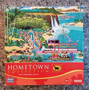 Hometown Collection FERN GROTTO WEDDING 1000 piece puzzle Heronim COMPLETE - Picture 1 of 6