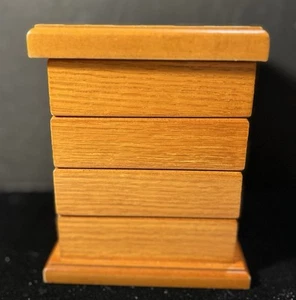 Joyero oculto de madera de 4 niveles #A115 - Imagen 1 de 8