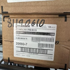 SYLVANIA DULUX L FT18DL/841/RS/ECO Watt CFL Light Bulb 20593 2G11 4-Pin Lot 10 - Picture 1 of 4