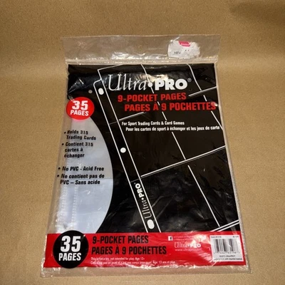 Tarjetas coleccionables deportivas Ultra PRO 35ct 9 páginas de bolsillo selladas para 315 tarjetas coleccionables Foto 1 de 3