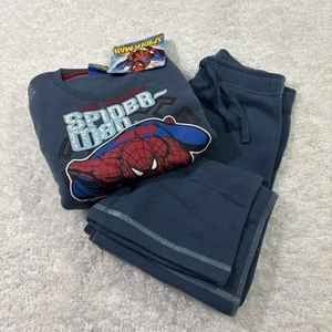 The Amazing Spider Man Blue sweat suit For Boys Size 10 - Picture 1 of 10