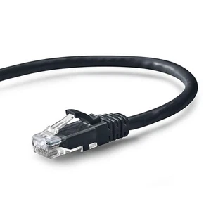 NavePoint Cat5e UTP Cavo Patch di Rete Ethernet Elenco UL, 2 FT Nero, Confezione da 10 - Foto 1 di 4
