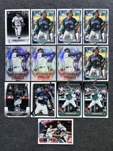 JULIO RODRIGUEZ 2022-2025 Baseball Rookie Card Lot! 13x Cards Mariners J-Rod RC - Picture 1 of 2