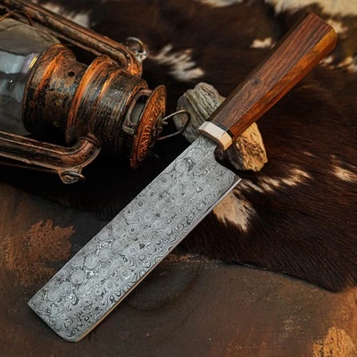 Gift-Ready 11.6" Damascus / Steel Knife Full Tang Hunt it Hunt + Leather Sheath - Image 1 of 4