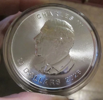 Moneda PLATA HOJA DE GRAN ARCE CANADIENSE 2026,5 OZ .9999 EN STOCK Foto 1 de 4
