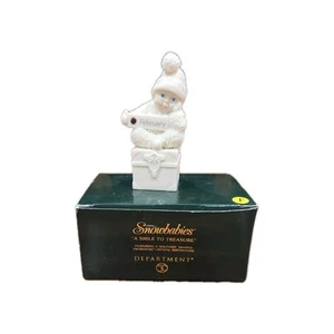Dept 56 Snowbabies A Smile To Treasure February Birthday Swarovski Crystal - Picture 1 of 5