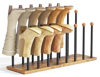 Pickpiff Estante de Bota con Extremo de Bota de Cedro 8 Pares Organizador de Zapatos Independiente Metal H... Foto 1 de 4