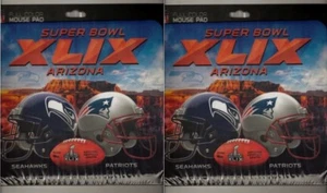 2er Set Super Bowl XLIX Arizona Mauspad New England Patriots vs Seahawks - Bild 1 von 2