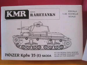 KMR MAQUETTE KIT A MONTER PANZER Kpfw35 (t) skoda1/35 NEUF RESINE B1 - Foto 1 di 7