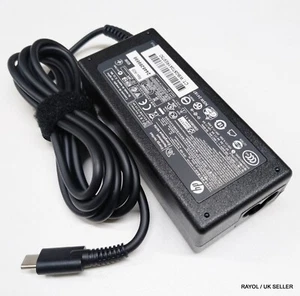 Adaptador de CA original HP 20V 65W para EliteBook x360 1030 G4 USB-C 860209-850 925740 - Imagen 1 de 6