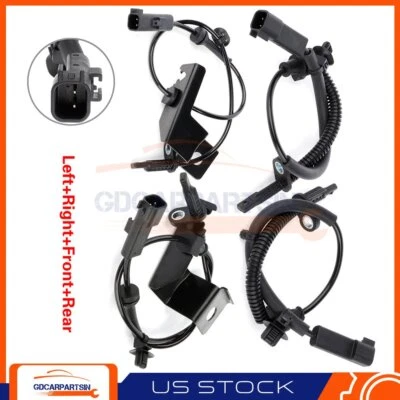 Conjunto de 4 sensores ABS delanteros/traseros izquierdo o derecho para base Lincoln MKZ 2013-2018 Foto 1 de 4