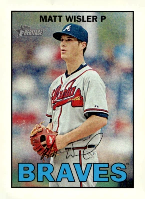 2016 Topps Heritage #98 Matt Wisler Braves - Image 1 of 2