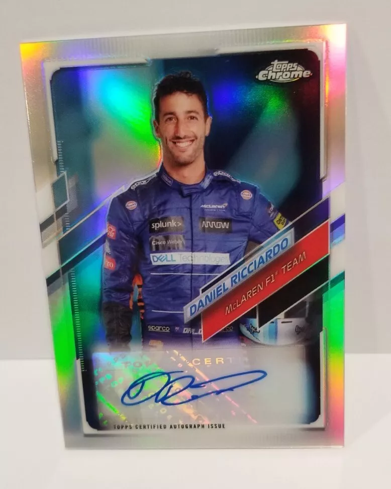 2021 Topps Chrome Formula 1 Daniel Ricciardo Auto 30/85 #CA-DR