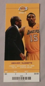 Los Angeles Lakers Vs Nuggets unused Ticket 11/30/12  - Picture 1 of 1