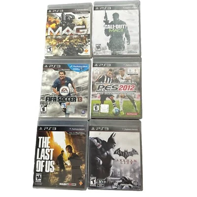 Lot Of 6 PS3 Games ,Mag,Call Of Duty, FIFA 13 , Pes2012 , The Last Of Us,Batman - Image 1 of 4