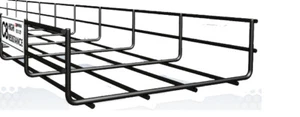 Kabelkorbwanne 100 mm x 60 mm schwarz C8 (Pemsa Rejiband) 3 m Länge x 2 Stück - Bild 1 von 1