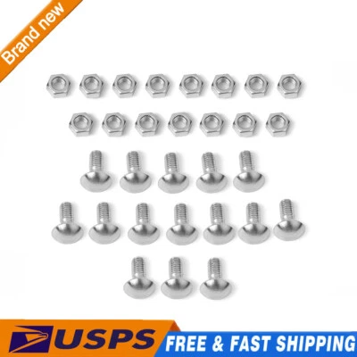 Bumper Bolts Kit Metal Cap Front & Rear For 64-72 Chevelle, El Camino, Gto Foto 1 de 4