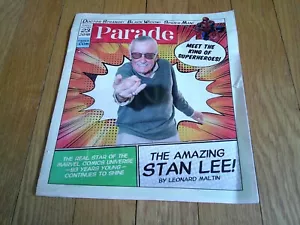 Stan Lee Marvel articolo giornale da collezione rivista parata 2016 SPEDIZIONE GRATUITA - Foto 1 di 10