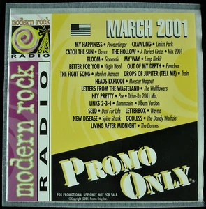 PROMO ONLY "MODERN ROCK MARCH 2001" DJ PROMO CD COMPILATION MARILYN MANSON *NEW* - Picture 1 of 3
