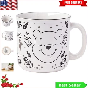 Charming Plant Pattern Winnie the Pooh Ceramic Camper Mug - 20oz Capacity - Picture 1 of 7