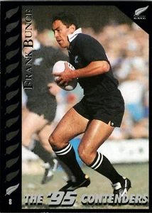 1995 NEW ZEALAND ALL BLACKS World Cup Card FRANK BUNCE Contenders - Picture 1 of 2