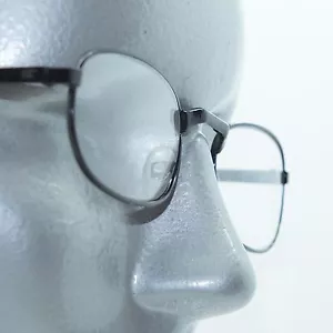 Angle Bridge Small Oval Black Metal Wire Frame Reading Glasses +1.00 Lens - Picture 1 of 4