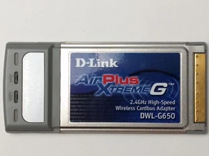 D-Link (DWL-G650) Air Plus Xtreme G 2.4GHz High-Speed Wireless Cardbus Adapter  - Picture 1 of 4
