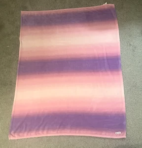Betsey Johnson Ultra Soft Plush Throw Blanket 4' x 5' Pink Purple Gradient - Picture 1 of 8