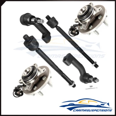 6Pcs Front Tie Rod End Link Wheel Bearning Hub Fit For 2011-2014 Ford Expedition - Image 1 of 4