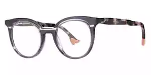 400€ Petites Lunettes de vue rondes créateur Face à Face Bocca 20's gris mauve - Imagen 1 de 3
