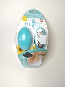 As Seen On TV Original Ped Egg Foot File w/ Finishing Pads Teal Green Brand New