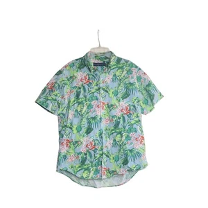 Camisa Ralph Lauren Hawaiana Floral Tiki Abotonada Para Hombres Grande Verano Surf Hawaii  - Imagen 1 de 11