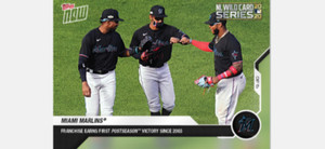 2020 TOPPS NOW NL WILD CARD CARD MIAMI MARLINS #339 1st POSTSEASON WIN SINCE 03