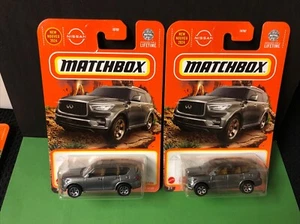 LOT OF 2 Matchbox 2022 Infinity QX80 33/100 30782 Mainline 2024 NEW - Picture 1 of 6