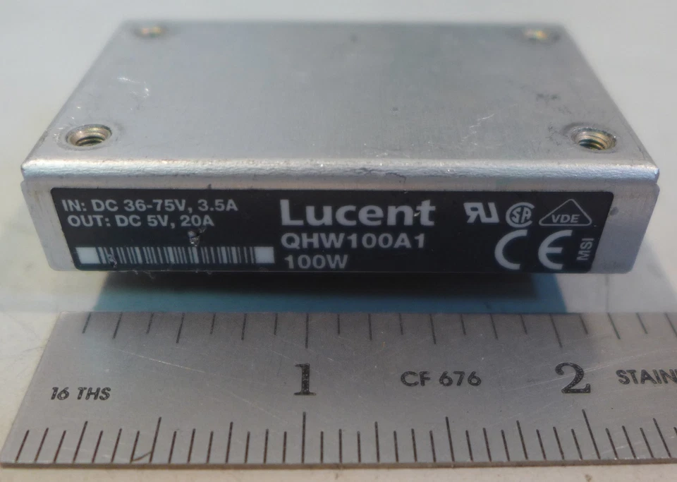 Lucent QHW100A1 100W DC to DC Converter - Image 1 of 1