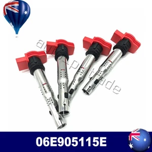 4 Ignition Coil Ignition Module VW Audi A3 A4 A5 Q7 R8 Seat Leon OE 06E905115E - Picture 1 of 10