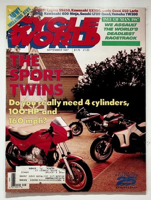 Cycle World Magazine September 1987 Vol 26 No 9 Sport Twins Kawasaki CBS - Image 1 of 2