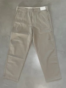 Pantalones Hollister Para Hombre Beige Caqui Frente Plano Sueltos Elásticos Talla 30x32 Nuevos con Etiquetas - Imagen 1 de 9