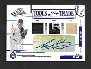 MARK PRIOR 2005 Absolute Tools Of The Trade Patch Auto /50 Cubs SICK PATCH - Picture 1 of 2