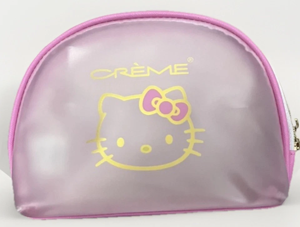 Hello Kitty x The Crème Shop Pink Cosmetic Makeup Bag Pouch 2023 Sanrio Collab - Image 1 of 4