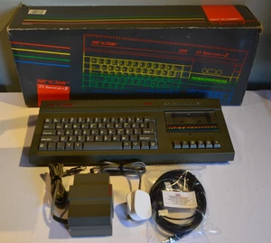 ZX Spectrum+2 Gray 128K Computer + PSU + SCART Cable Boxed with Polys Working - Afbeelding 1 van 23