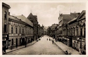 Ak Mährisch Schönberg,  Straßenpartie, Geschäfte - 4669988 - Bild 1 von 2