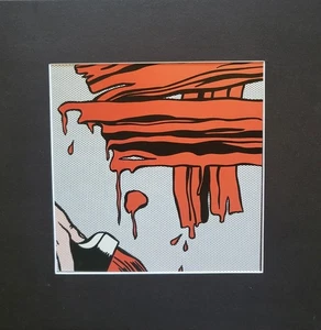 Roy Lichtenstein "Pinselstriche" Passepartoutdruck Offsetlithographie 2019 Rep - Bild 1 von 2