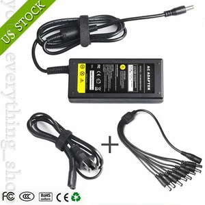 Security Camera Power Adapter with 8-Way Power Splitter, 12V 5A Power Charger  - Picture 1 of 8